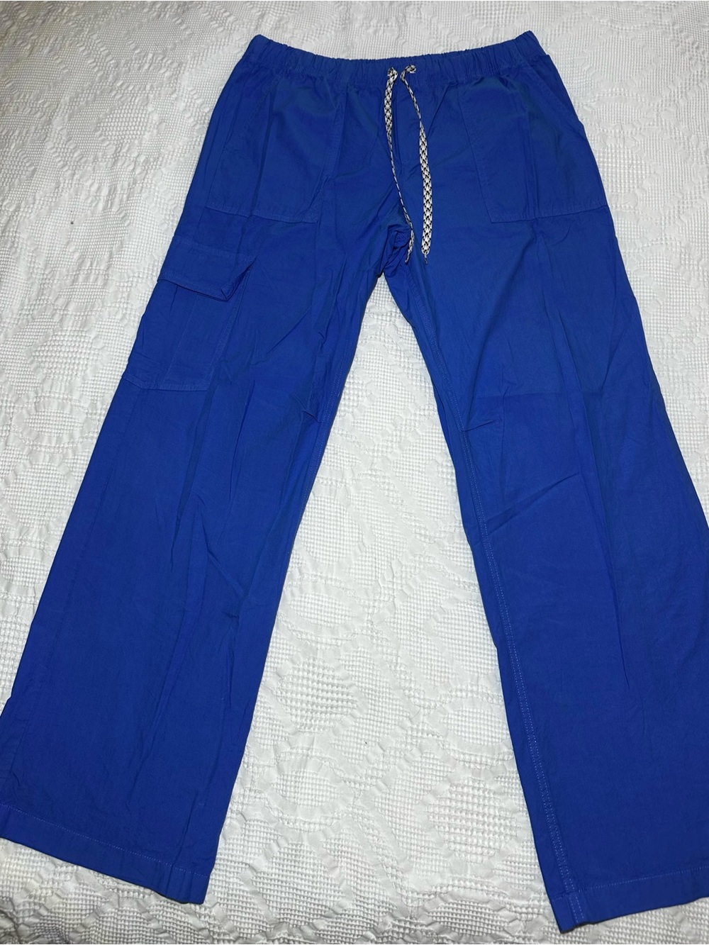 Aerie Baggy Cargo Skater Pant in Cobalt Blue NWT SZ M